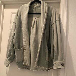 Free people jacket in light green